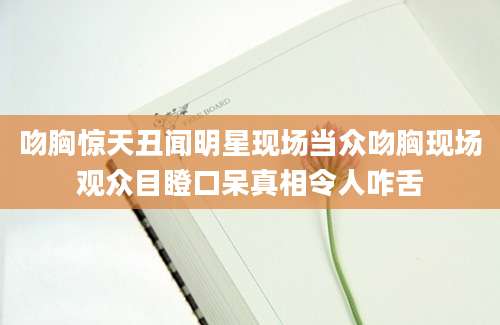 吻胸惊天丑闻明星现场当众吻胸现场观众目瞪口呆真相令人咋舌