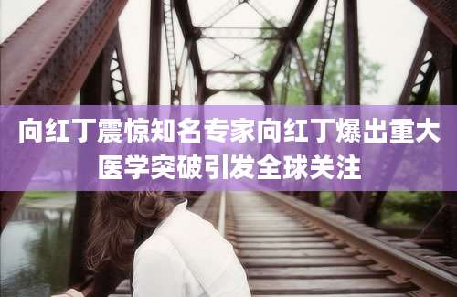 向红丁震惊知名专家向红丁爆出重大医学突破引发全球关注