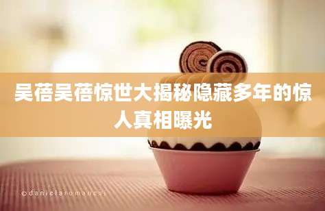 吴蓓吴蓓惊世大揭秘隐藏多年的惊人真相曝光