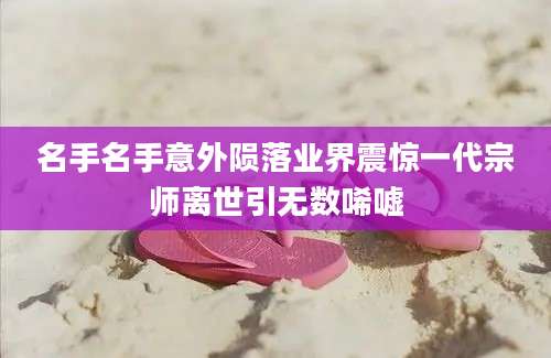 名手名手意外陨落业界震惊一代宗师离世引无数唏嘘