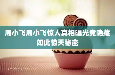周小飞周小飞惊人真相曝光竟隐藏如此惊天秘密