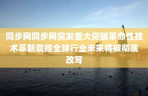 同步网同步网突发重大突破革命性技术革新震撼全球行业未来将被彻底改写