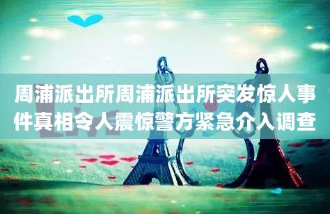 周浦派出所周浦派出所突发惊人事件真相令人震惊警方紧急介入调查