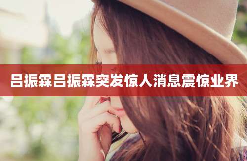 吕振霖吕振霖突发惊人消息震惊业界
