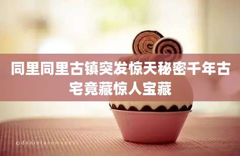 同里同里古镇突发惊天秘密千年古宅竟藏惊人宝藏
