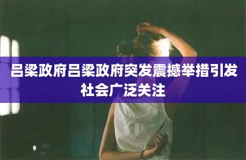 吕梁政府吕梁政府突发震撼举措引发社会广泛关注