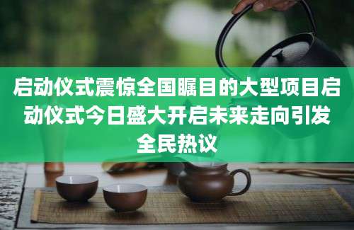 启动仪式震惊全国瞩目的大型项目启动仪式今日盛大开启未来走向引发全民热议