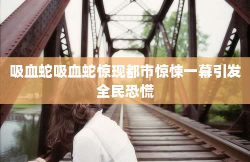 吸血蛇吸血蛇惊现都市惊悚一幕引发全民恐慌