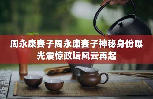 周永康妻子周永康妻子神秘身份曝光震惊政坛风云再起
